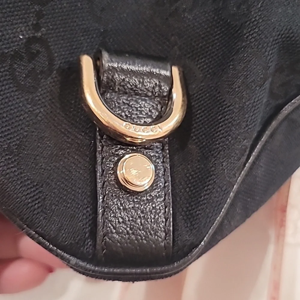 Gucci D Ring Canvas Hobo Bag - Picture 11 of 13